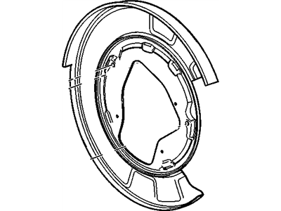 GM 25911891 Plate Assembly, Rear Brake Backing