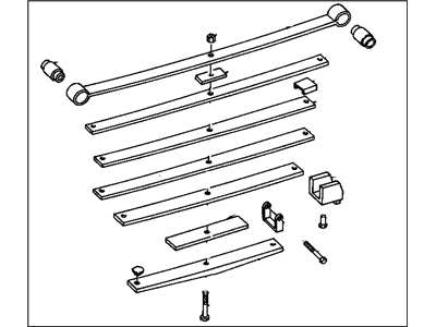 1999 Chevrolet Tahoe Leaf Spring - 15707516