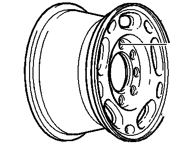 GM 12368964 Wheel Rim Kit,Aluminum