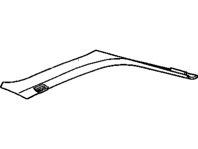 GM 10169435 Molding Assembly, Windshield Side Upper Garnish *Gray M