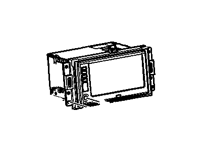 GM 15263106 Radio Assembly, Amplitude Modulation/Frequency Modulation Stereo & Clock & Audio Disc