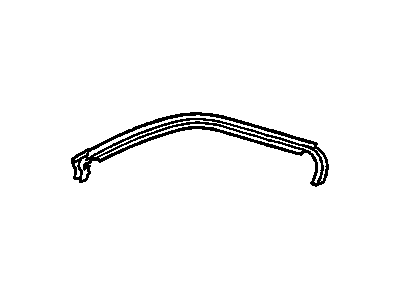 GM 22648273 Sealing Strip Assembly, Front Side Door Window Outer *Black