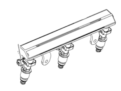 2006 Saturn Vue Fuel Rail - 12581324