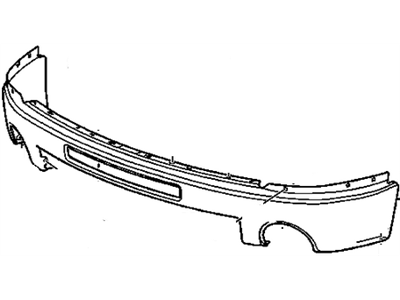 GM 15902856 Bar, Front Bumper Imp *Ex Brt Chrom