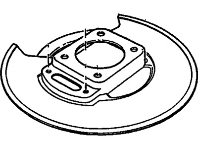 GM 18023115 Plate,Parking Brake Support (W/Shield)