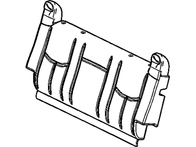 GM 12478497 Cover,Rear Seat #2 Back Cushion *Shale