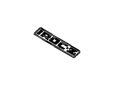 GM 10189319 Rocker Panel Emblem Assembly *Black/Red