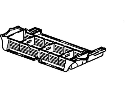 15756775 GM Tray,Rear Compartment Floor Stowage Compartment *Black Illustration 1 of 1