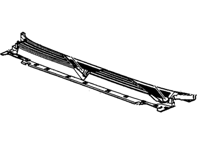 GM 25872303 Panel Assembly, Air Inlet Grille (Center) *Black