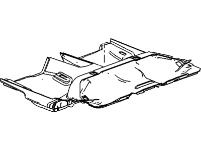 GM 9073517 Carpet Assembly, Rear Floor Panel *Jet Black