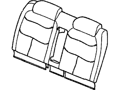 GM 88897755 Cover Asm,Rear Seat Back Cushion *Neutral