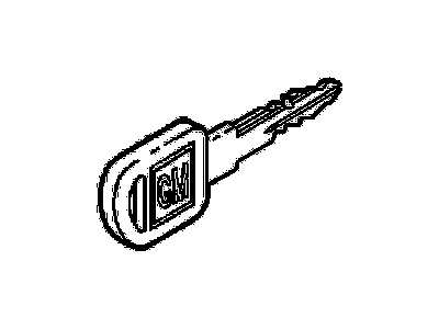 GM 12547778 Key,Ignition(Uncoded)