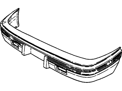 GM 96149275 Front And Rear Bumper, Cover