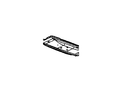 GM 10318977 Reinforcement, Rear Floor Panel