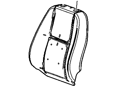 20772086 GM Pad, Driver Seat Back Cushion Illustration 1 of 1