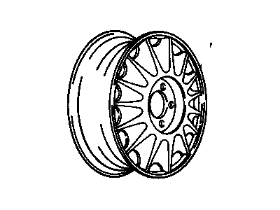 GM 12516126 Wheel Rim Kit,Aluminum