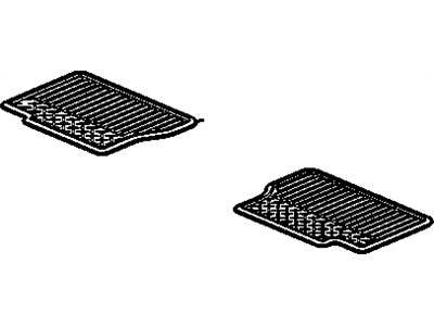 12497004 GM Rear Carpet Mat Package Illustration 1 of 1
