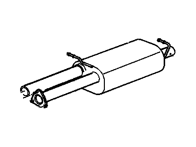 GM 15159715 Exhaust Muffler Assembly (W/ Exhaust Pipe & Tail Pipe)