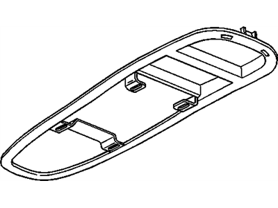 10312096 GM Plate Assembly, Roof Console Backing Illustration 1 of 1