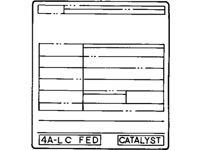 GM 94844644 Label(Label),Emission Control Information(Federal)