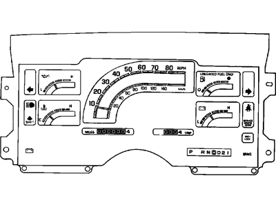Chevrolet Astro Instrument Cluster - 25088469