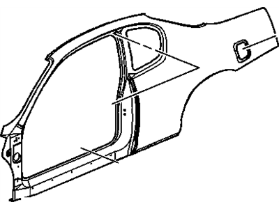 GM 89025800 Frame Asm,Front Side Door Opening (RH)