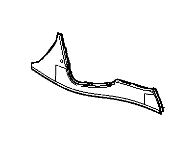 GM 15178478 Panel, Front Floor Console Side Trim *Shale