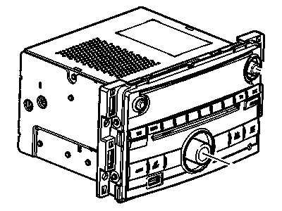 GM 20834560 Radio Assembly, Amplitude Modulation/Frequency Modulation Stereo & Clock & Mp3 Player