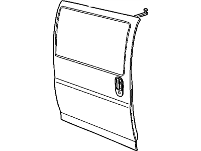 GM 12477662 Door Assembly,Rear Side Ya2(, A19/A13) <Use 1C5J 2200A>