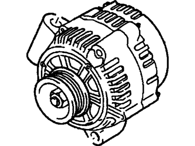 GM 19136001 Reman Alternator (Delco Cs130D 105 Amps)