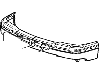 GM 15287617 Bar Assembly, Front Bumper Imp *Chrome