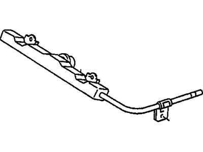 2008 Pontiac Vibe Fuel Rail - 19205530