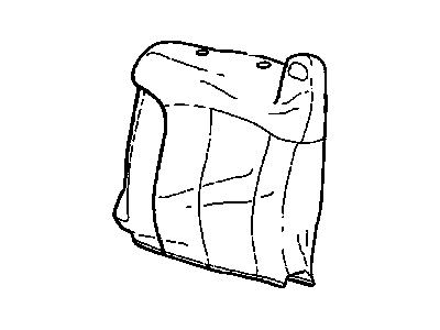 88938398 GM Driver Seat Back Cushion Cover Graphite Illustration 1 of 1