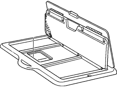 GM 25663754 TRAY, Rear Compartment Trim