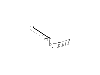 GM 1623585 Strip,Front Bumper Outer Rubber