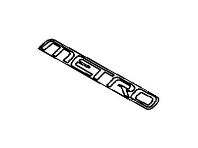 GM 30008649 Decal,Metro Lsi (Silver) *Silver