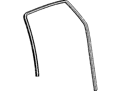 GM 24419434 Weatherstrip,Rear Side Door Window