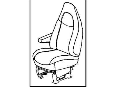 GM 15931370 Seat Assembly - Driver *Pewter I
