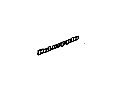 GM 15045622 Plate Assembly, Front Side Door Name (W/O Bowtie) *Ch*Chrome
