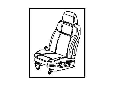 GM 25832691 Seat Assembly, Driver *Victory Red