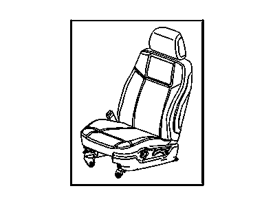 GM 25805403 Seat Assembly - Driver *Cashmere