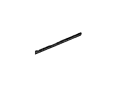 GM 22664144 Molding Assembly, Front Side Door Center *Black