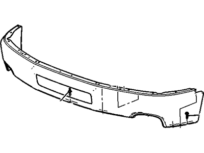 GM 23123402 Bar Assembly, Front Bumper Imp *Service Primer