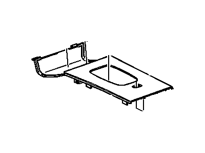 GM 25701943 Plate Assembly, Front Floor Console Trim