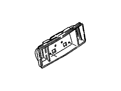 GM 920011 Pkt Assembly, License Plate & Back Up Lamp Source: P