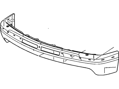 GM 12336026 Bar,Front Bumper Imp *Chrome