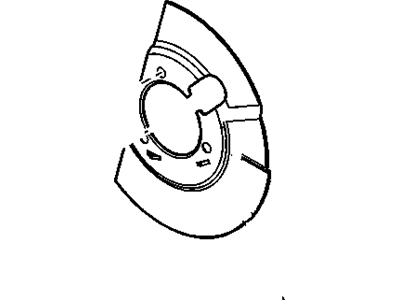 GM 15001400 Shield,Front Brake