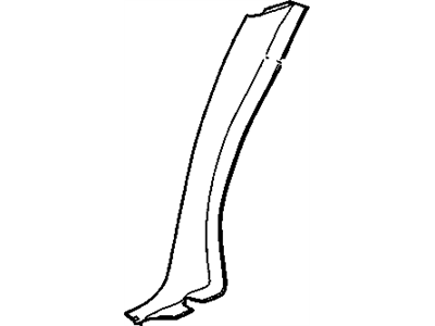 15941712 GM Panel Assembly, Body Lock Pillar Trim *Gray A Illustration 1 of 1