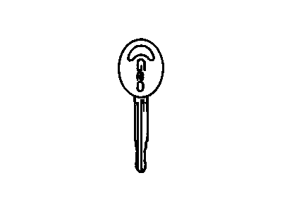 GM 94854293 Key,Dr Lock & Ignition Lock(Uncoded)