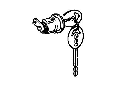 1996 Chevrolet Prizm Door Lock Cylinder - 94852539